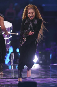 Janet Jackson performs on stage at the MTV Music Awards, Bilbao. 