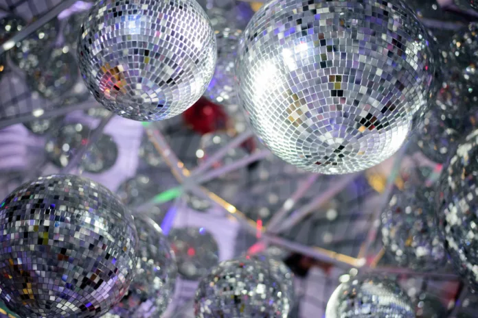 Glittery disco balls!