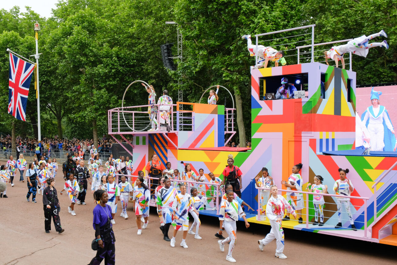 Pictures from ACT III during the Platinum Jubilee Pageant in front of Buckingham Palace, London, on day four of the Platinum Jubilee celebrations for Queen Elizabeth II