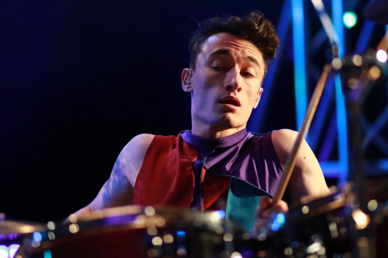 A male drummer